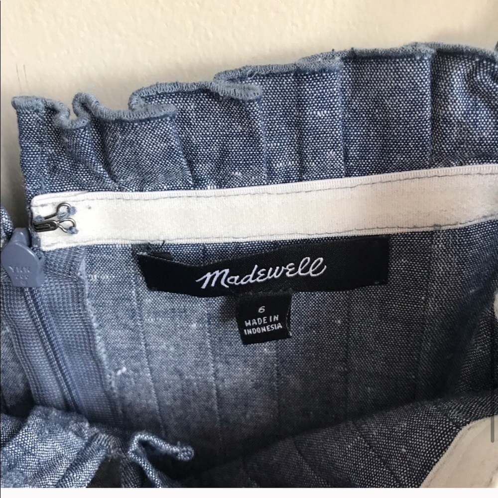 Madewell Denim Pintuck Camo Dress - Picture 6 of 8